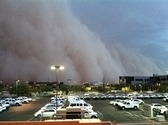 Tempesta di sabbia su Phoenix 5 luglio 2011